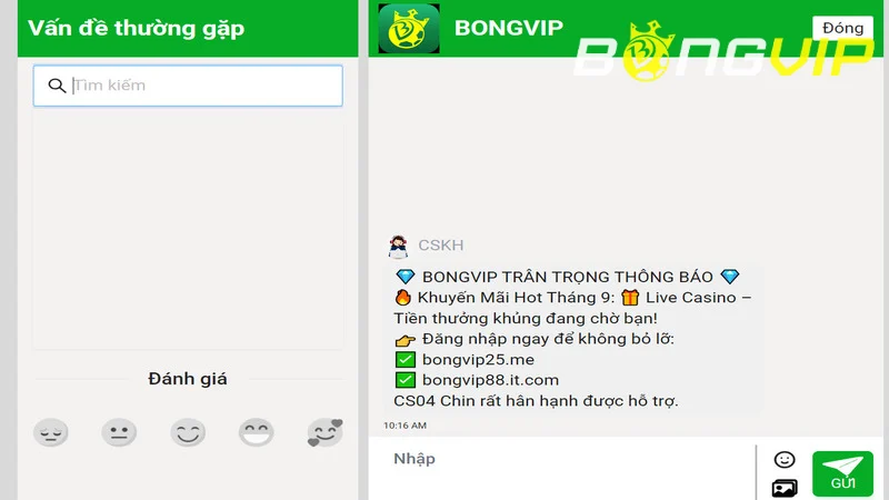 Kênh live chat hỗ trợ siêu nhanh qua tin nhắn