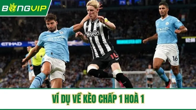 Ví dụ minh họa trận Manchester City vs Newcastle để hiểu rõ kèo